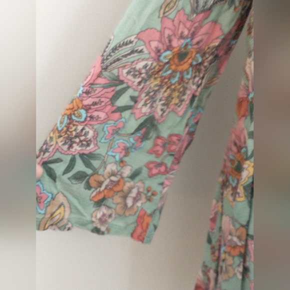 New Haute Hippie Tribe Floral Kimono Cardigan S - Picture 3 of 9